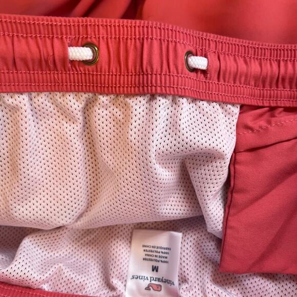 VINEYARD VINES 7" Swim Trunks in Salmon Men's Size Medium 30" Waist - Picture 7 of 9